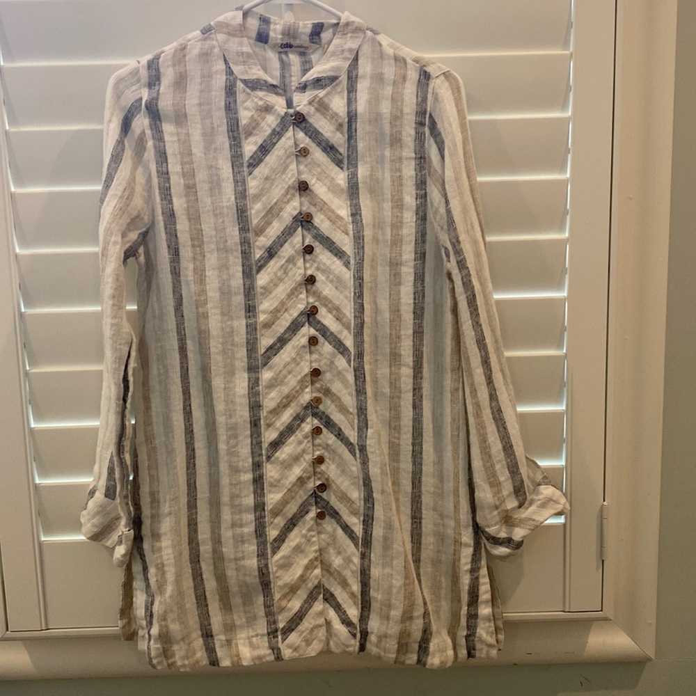 Soft Surroundings 100% Linen Tunic